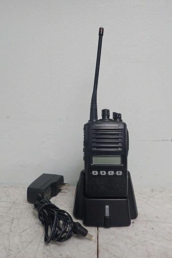 Used Vertex Standard VX-354-G7-5 UHF Two-Way Radio with Charger CD-34 & AC Adapter 788026126651