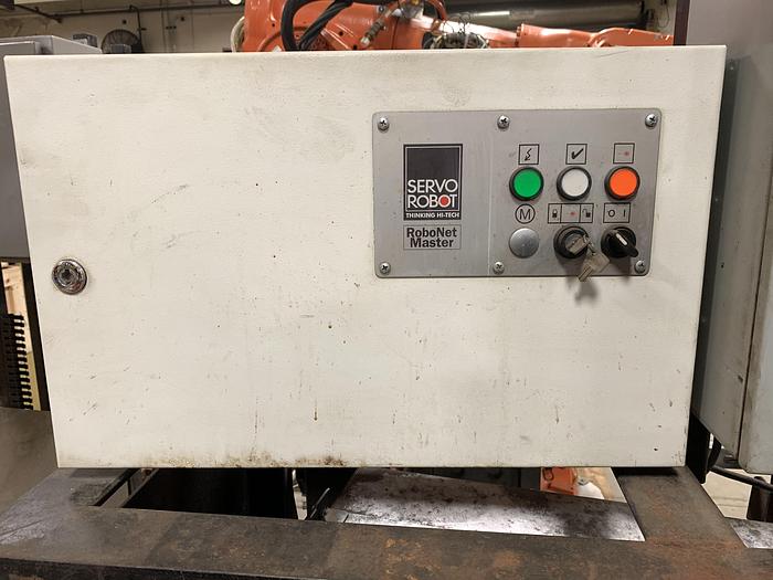 Used ABB IRB 2400 ROBOTIC ARC WELDING CELL WITH DUAL ABB IRBP 2000L DUAL TRUNNIONS