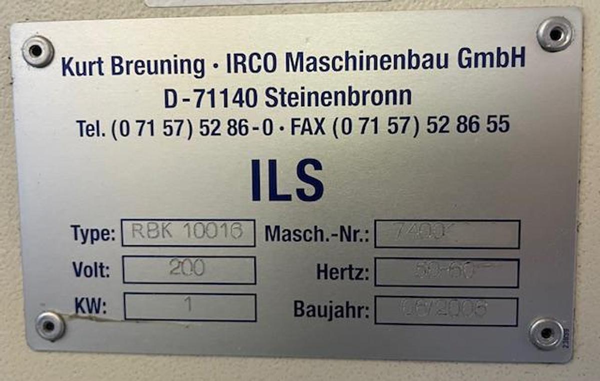 Used 2006 IRCO ILS RBK 100162