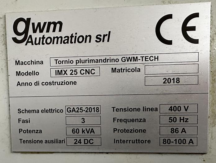 Usato 2018 GWM-TECH IMX 25 CNC