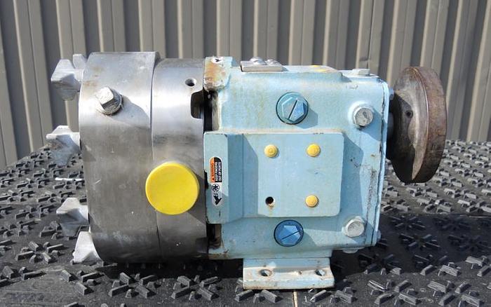 Used USED WAUKESHA ROTARY LOBE PUMP, MODEL 30, STAINLESS STEEL, JACKETED