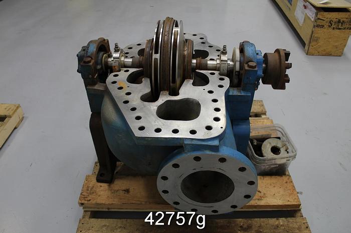 Used Goulds 3316 6x8x17 Two-Stage Split Case Pump, CF8M Casing #42757