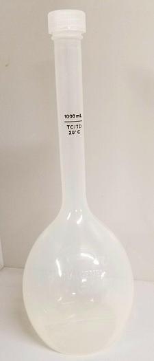 Used Nalgene 4000-1000 Polypropylene 1000mL Volumetric Flask - INCL IN LOT #5