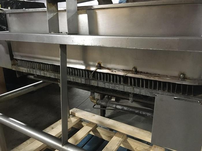 Used GROEN #HFP/2E, 40 GAL. NAT. GAS BRAISING PAN AUTO-TILTING SKILLET, (STOCK #794).