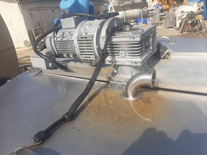 Used Tank, 260 Gallon, 304 Stainless Steel, Agitated, 1 HP #C744818