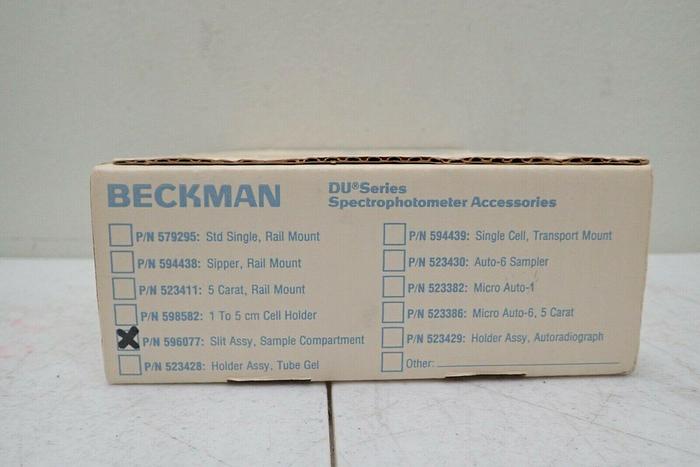 Used Beckman DU Series Spectrophotometer Accessories, P/N 596077