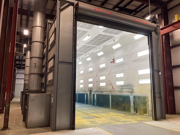 Used Used Production Systems  Inc.  Industrial Large Equipment Paint Booth