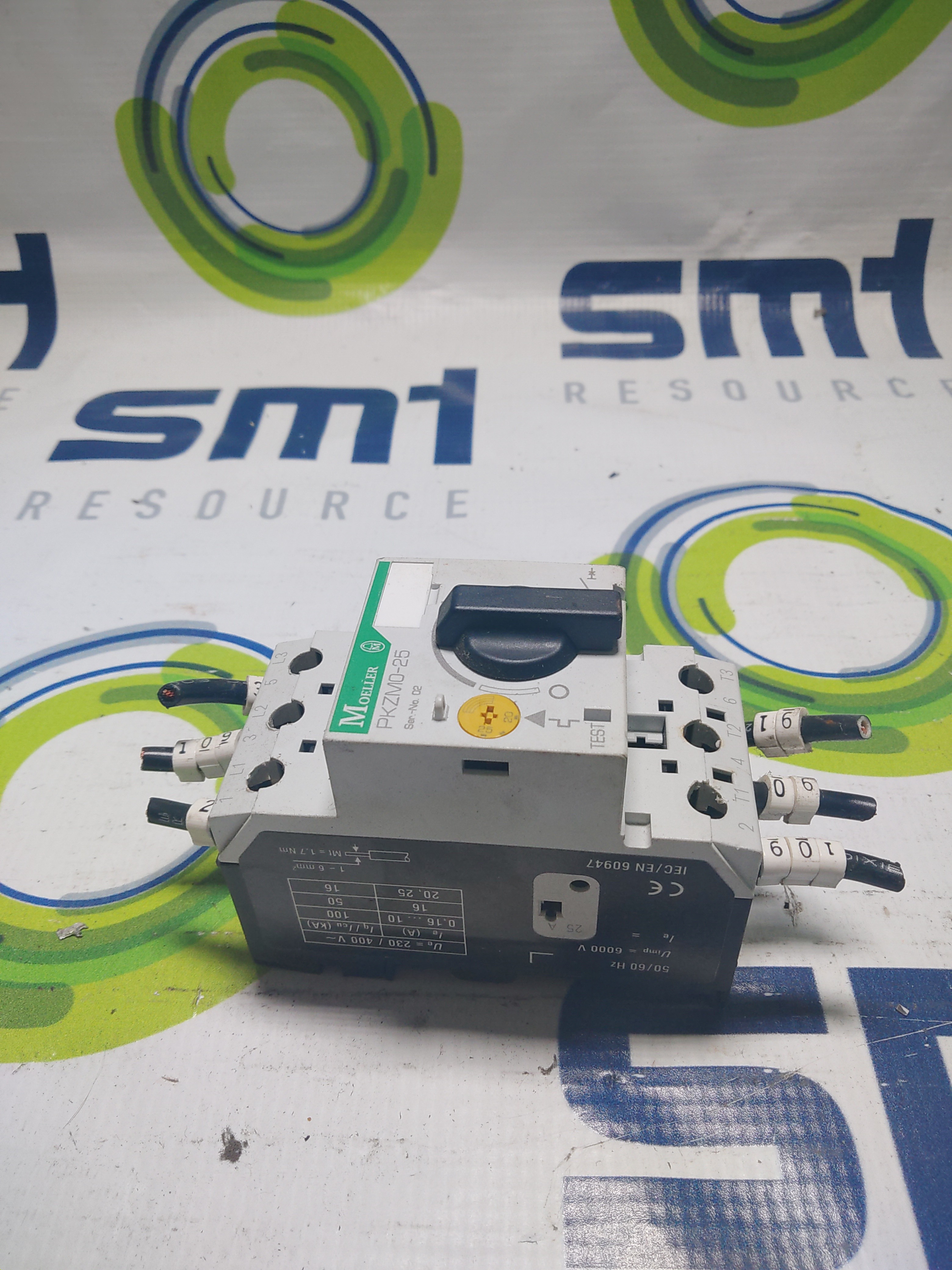 Used Moeller PKZM0-25/ 3 phase motor breaker