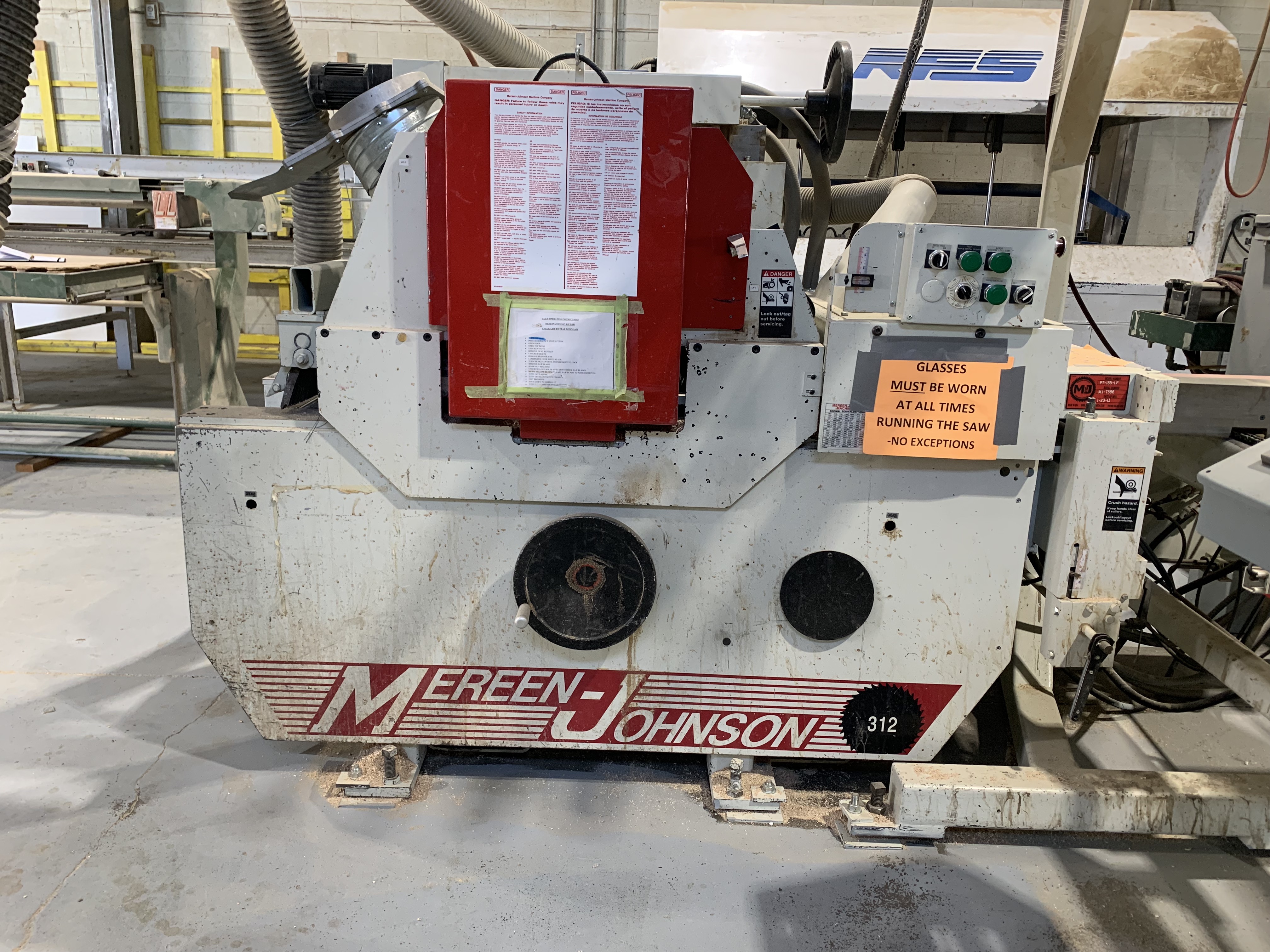 Used Mereen Johnson 312 Gang Rip Saw