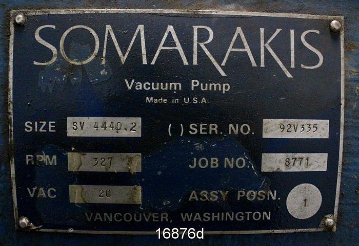 Used Somarakis SV4440.2 Vacuum Pump #16876