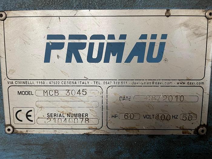 Used BRUGT PLADEVALSE FABRIKAT DAVI, MODEL MCB 3045