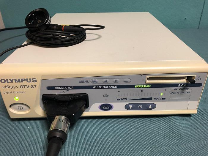 Gebraucht Olympus Visera OTV-S7 video digital Processor mit Olympus OTV-S7 Kamerakopf