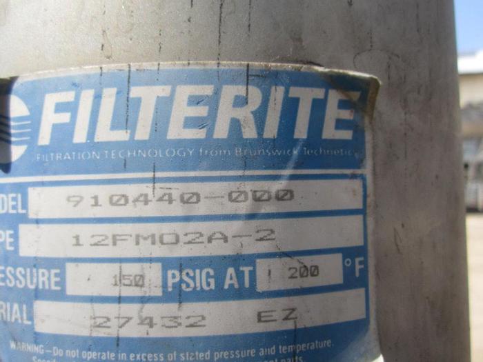 Used Filter, Cartridge, S/st, Filterite, 150 PSI (2) #S739963