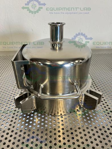 Used Pall PHQ59746 Stainless Steel Filter Housing Cap 9.5" OD w/ 1" Sanitary Fitting