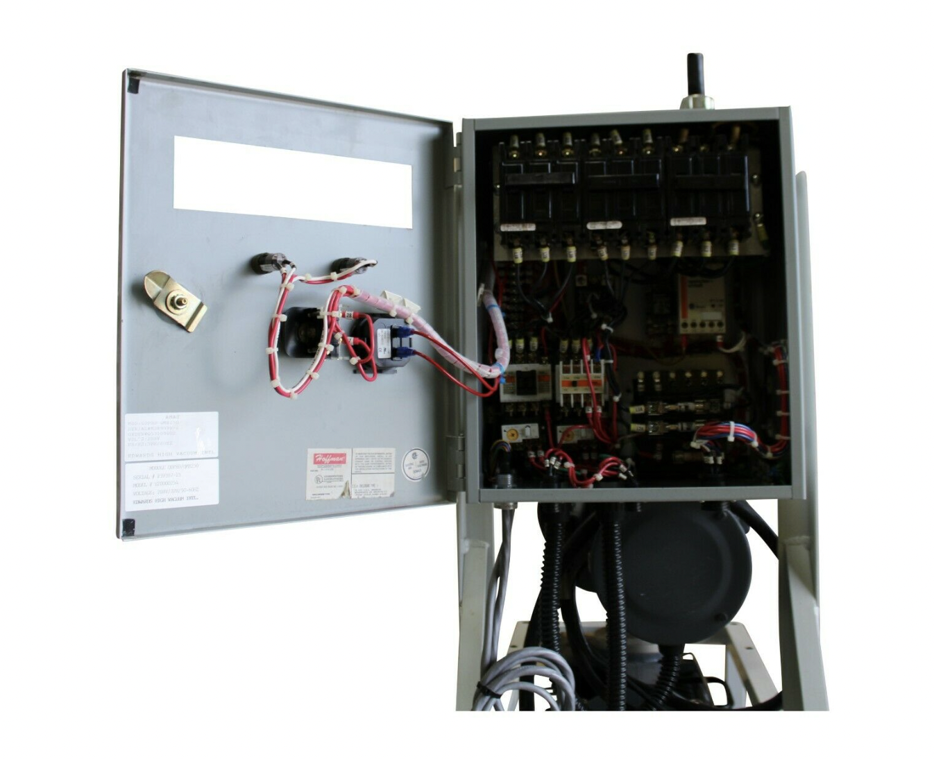 Used EDWARDS WATER COOLER MOTOR D 112M AND D 90L WITH HOFFMAN CONTROL UNIT