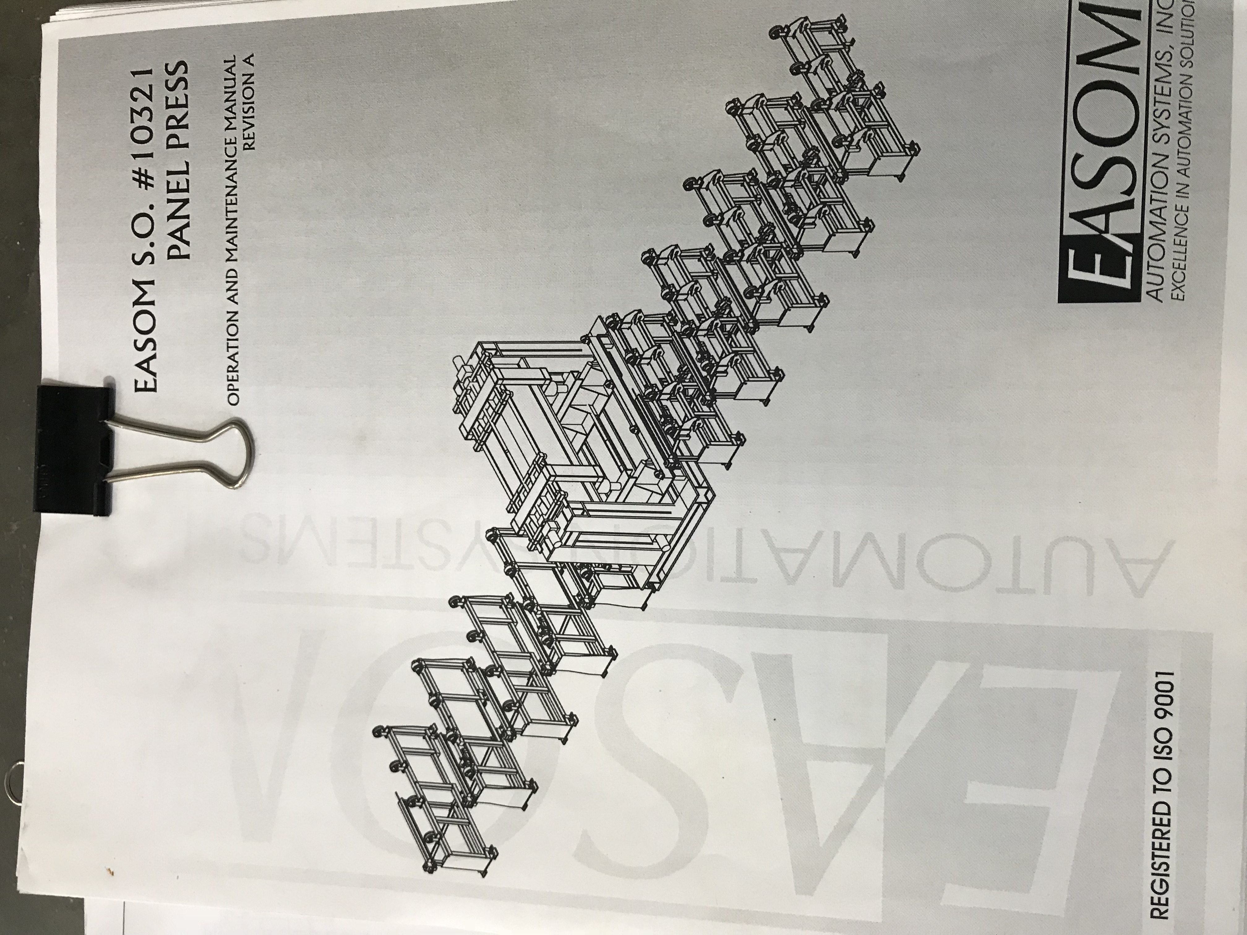 Used 320 Ton Easom / Enerpac  Hyd. Straightening / Dishing / Panel Press
