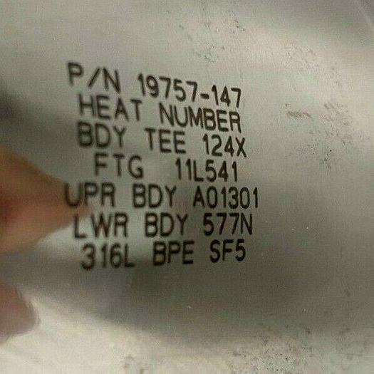 Used Steriflow 978SP 3" Sanitary Control Valve w/ Siemens PS2 HART Positioner