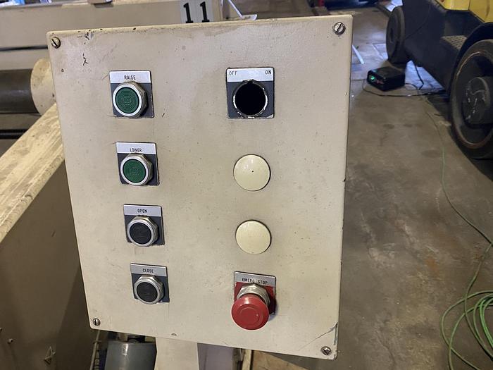 Used 84" BARTELL SHAFTLESS FLOOR PICK UP UNWIND STAND 72" DIA. HEAVY DUTY