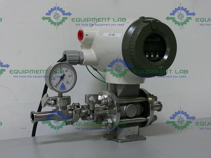Used Yokogawa ADMAG CA CA115SN Magnetic Flowmeter w/ 3/4" Sanitary Fittings & Anderson Gauge