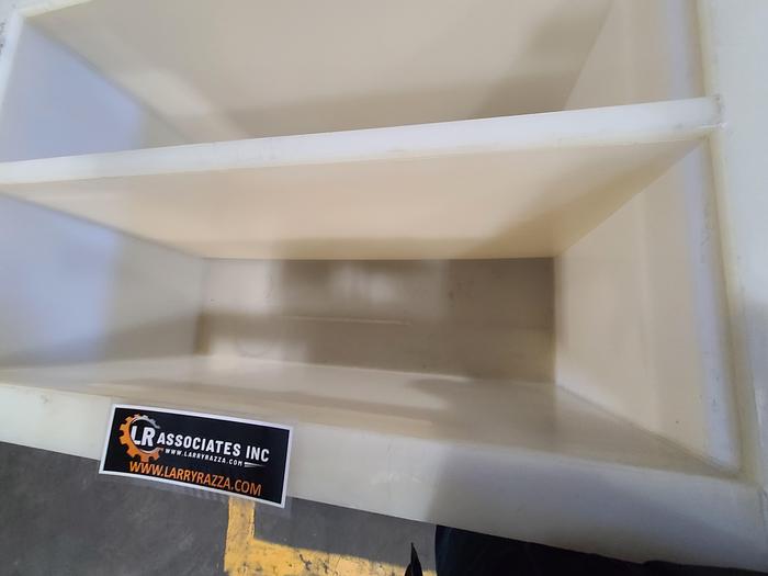 Used Polypro Tank Counter Flow Rinse side and bottom support 70" x 28" x 29" Removable Partition - LARRY PLEASE CHECK DEMENTIONS