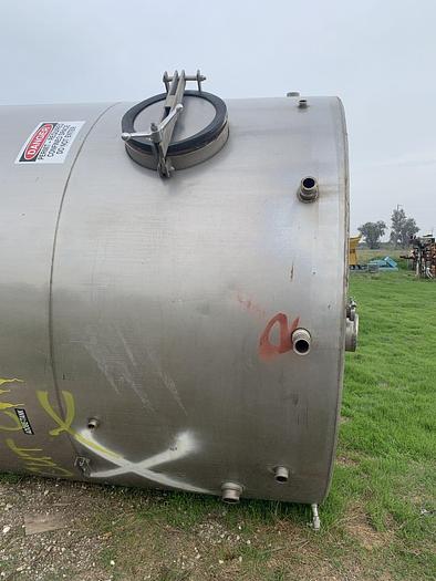 Used Tank, 5,000 Gallon, 316 Stainless Steel,  7'11" x 14', CT/SB, #S744297