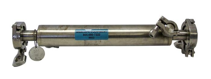 Used Alfa Laval Tri-Clover Sanitary Heat Exchanger Pipe Stainless Steel 2" (8602) W