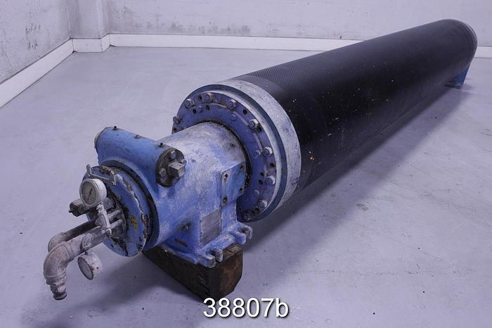 Used Suction Press Roll, Rubber Covered, 19.44" Diameter, 112" Drilled Face #38807