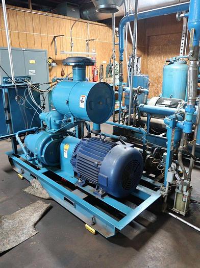 Used QUINCY 490 100 HP ROTARY SCREW AIR COMPRESSOR