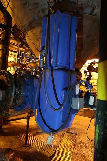 Used METSO B1CU32/105L 10" S/S PNEUMATIC ACTUATED VALVE