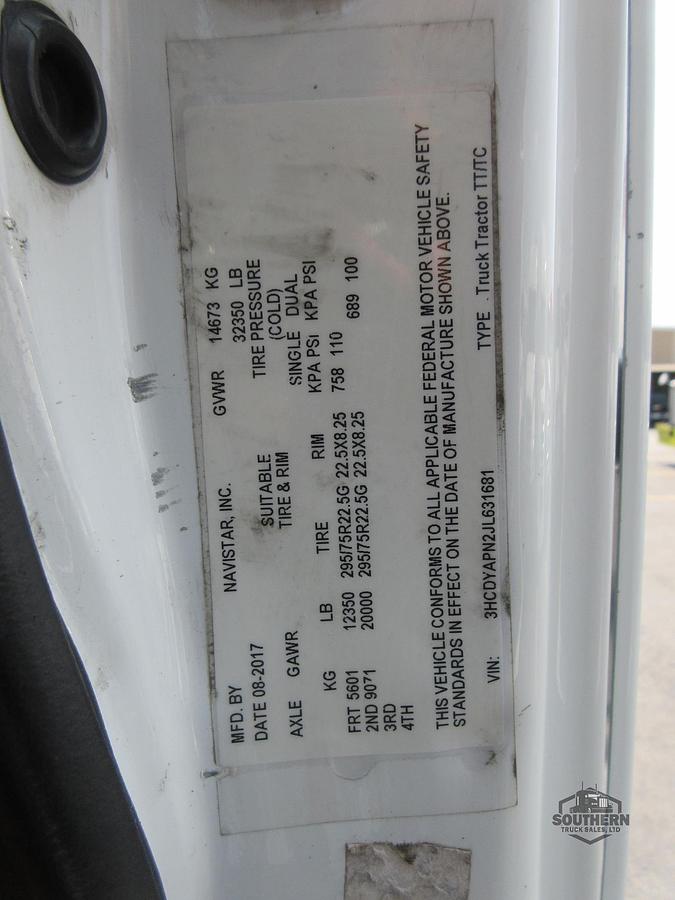 Used 2018 INTERNATIONAL LT