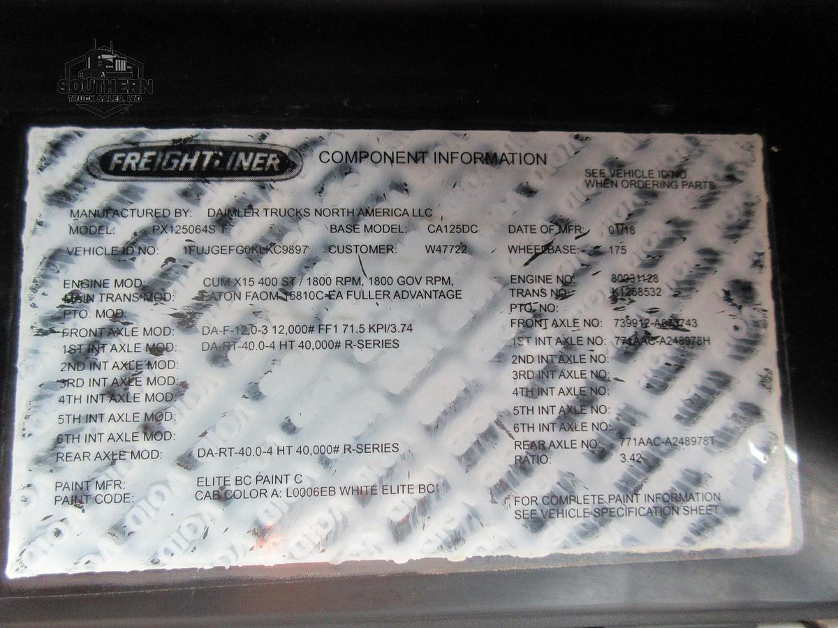 Used 2019 FREIGHTLINER CASCADIA 125