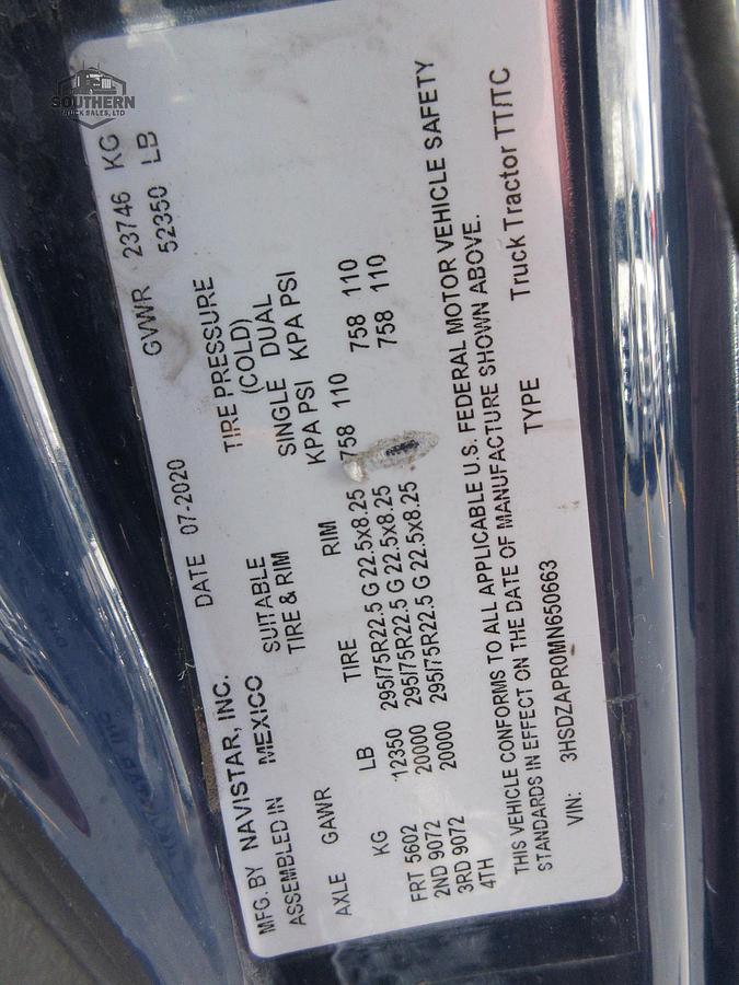 Used 2021 INTERNATIONAL LT