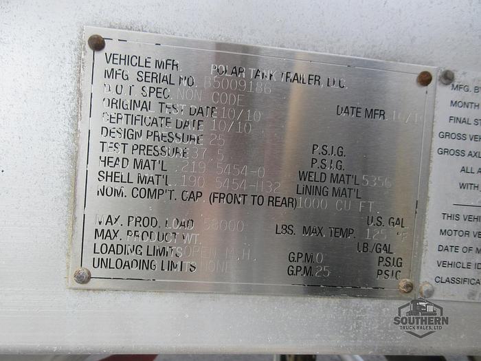 Used 2011 POLAR 1000 CU FT