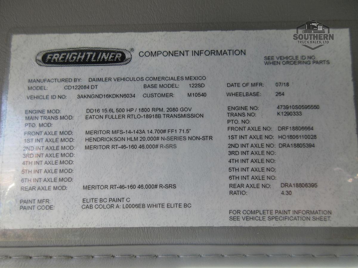 Used 2019 FREIGHTLINER CORONADO 122 SD