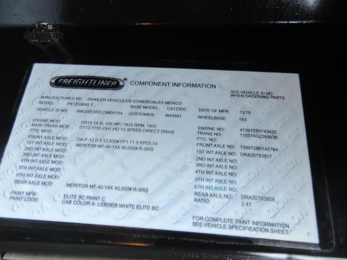 Used 2020 FREIGHTLINER CASCADIA 125