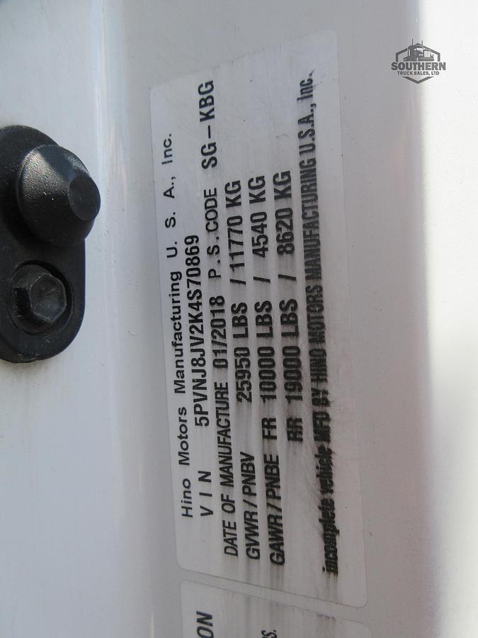 Used 2019 HINO 268A