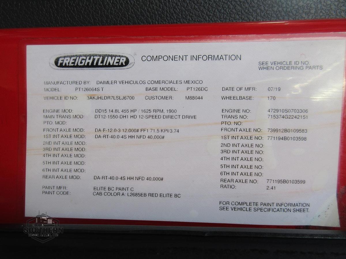 Used 2020 FREIGHTLINER CASCADIA 126