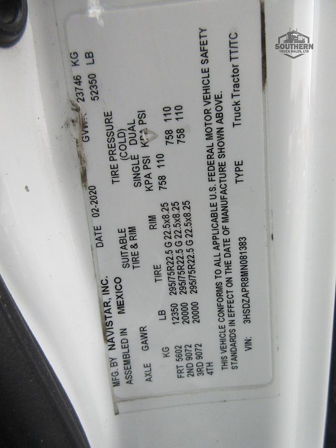 Used 2021 INTERNATIONAL LT