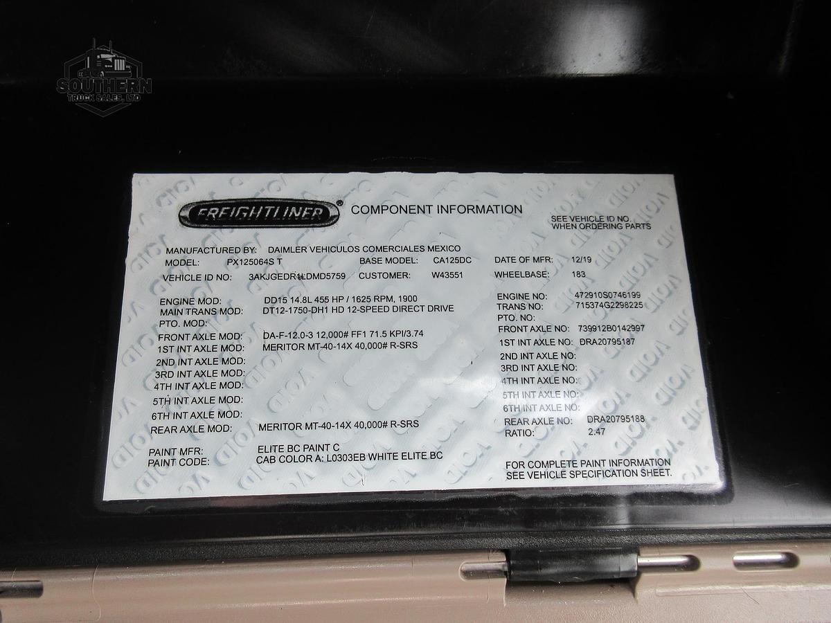 Used 2020 FREIGHTLINER CASCADIA 125