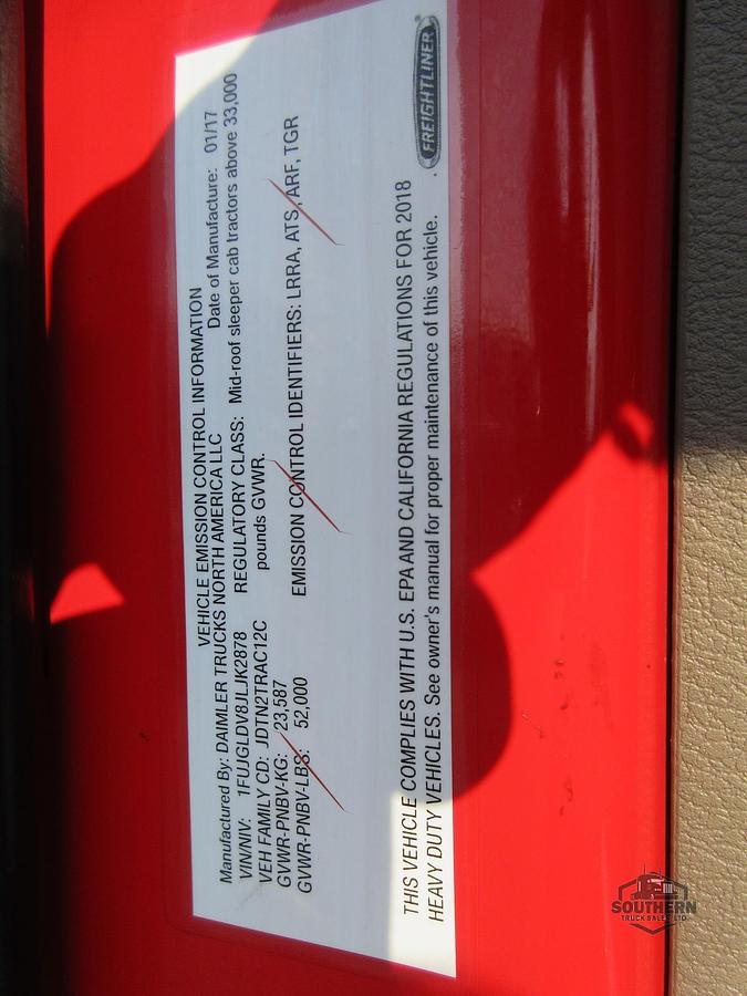 Used 2018 FREIGHTLINER CASCADIA 125