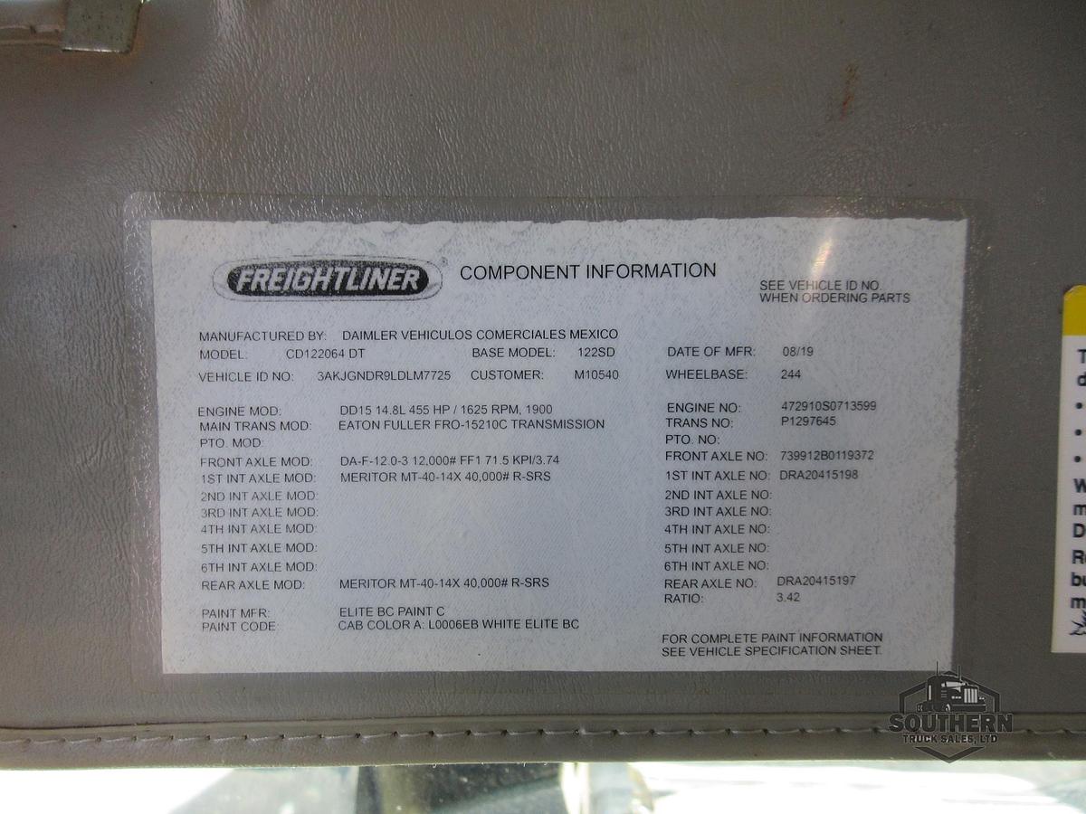 Used 2020 FREIGHTLINER 122SD