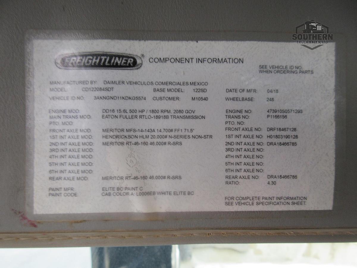 Used 2019 FREIGHTLINER CORONADO 122 SD