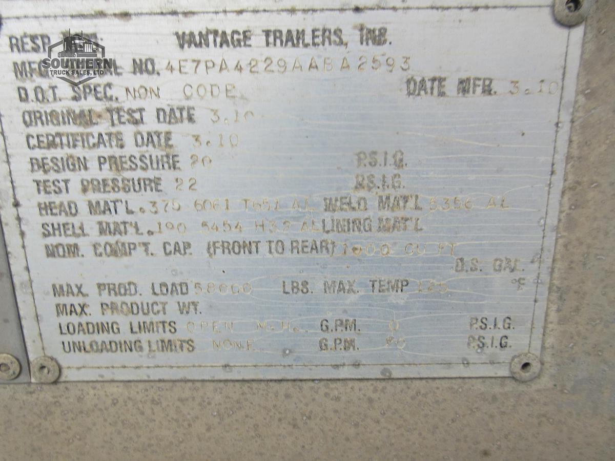 Used 2010 VANTAGE 1000 cu ft