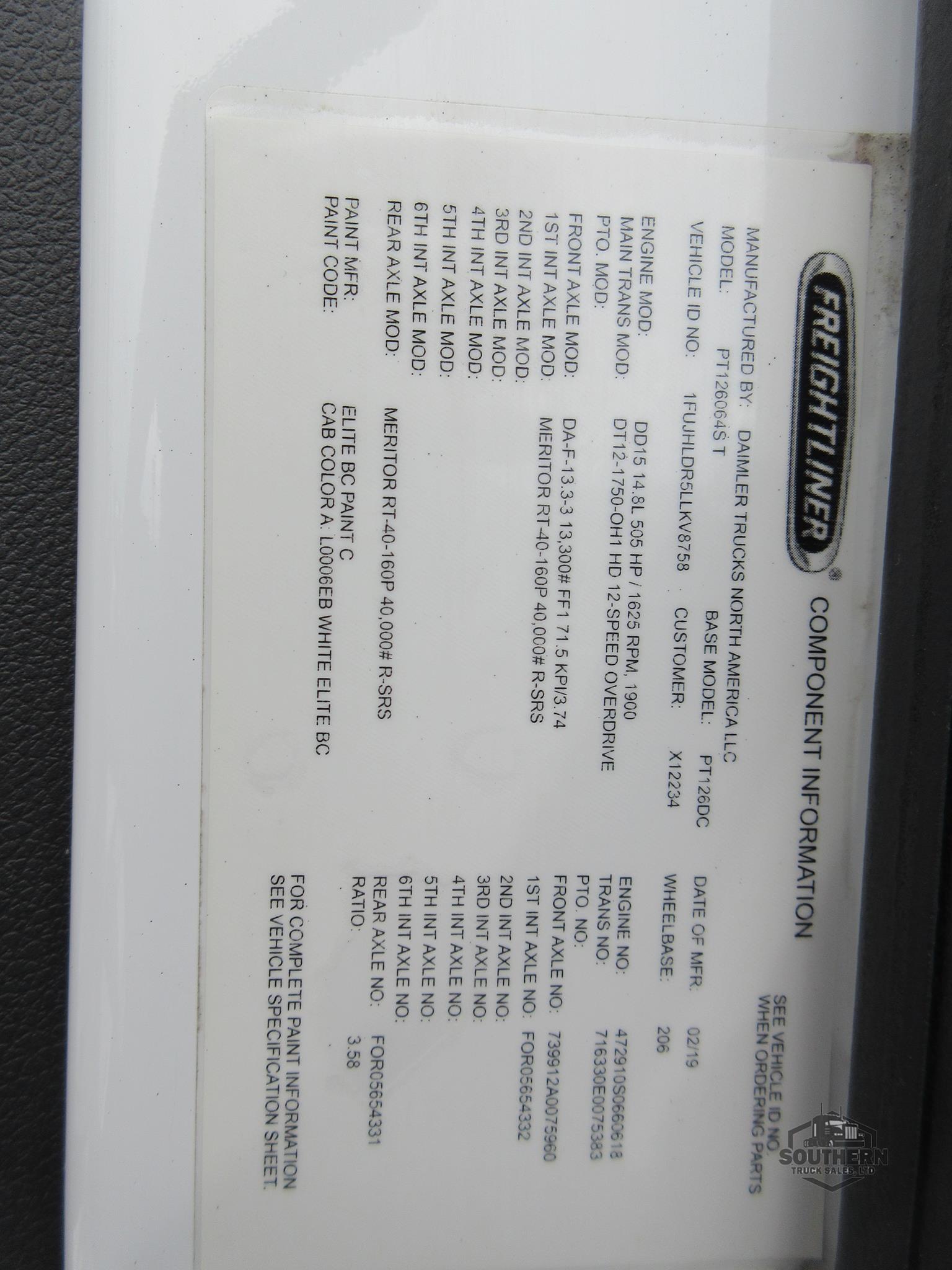Used 2020 FREIGHTLINER CASCADIA 126