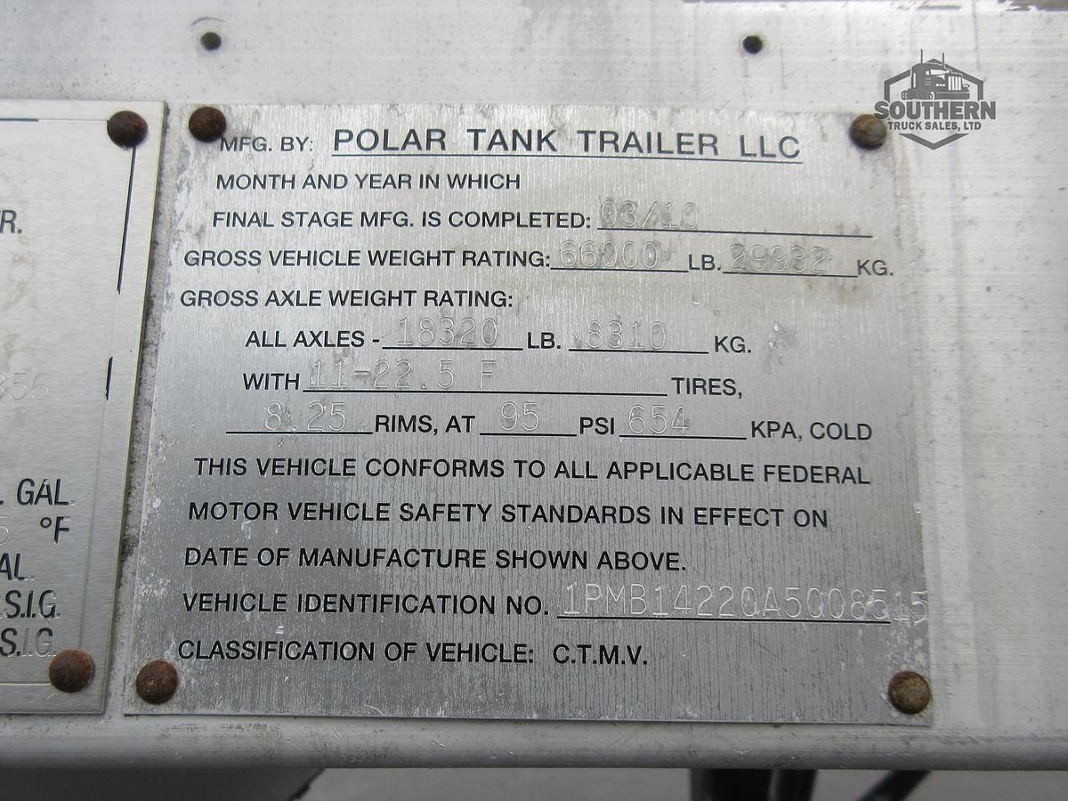 Used 2010 POLAR Tandem Axle