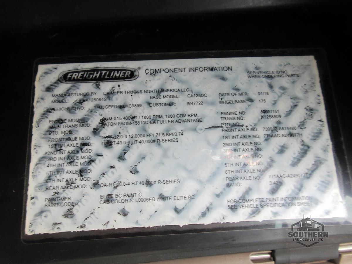 Used 2019 FREIGHTLINER CASCADIA 125