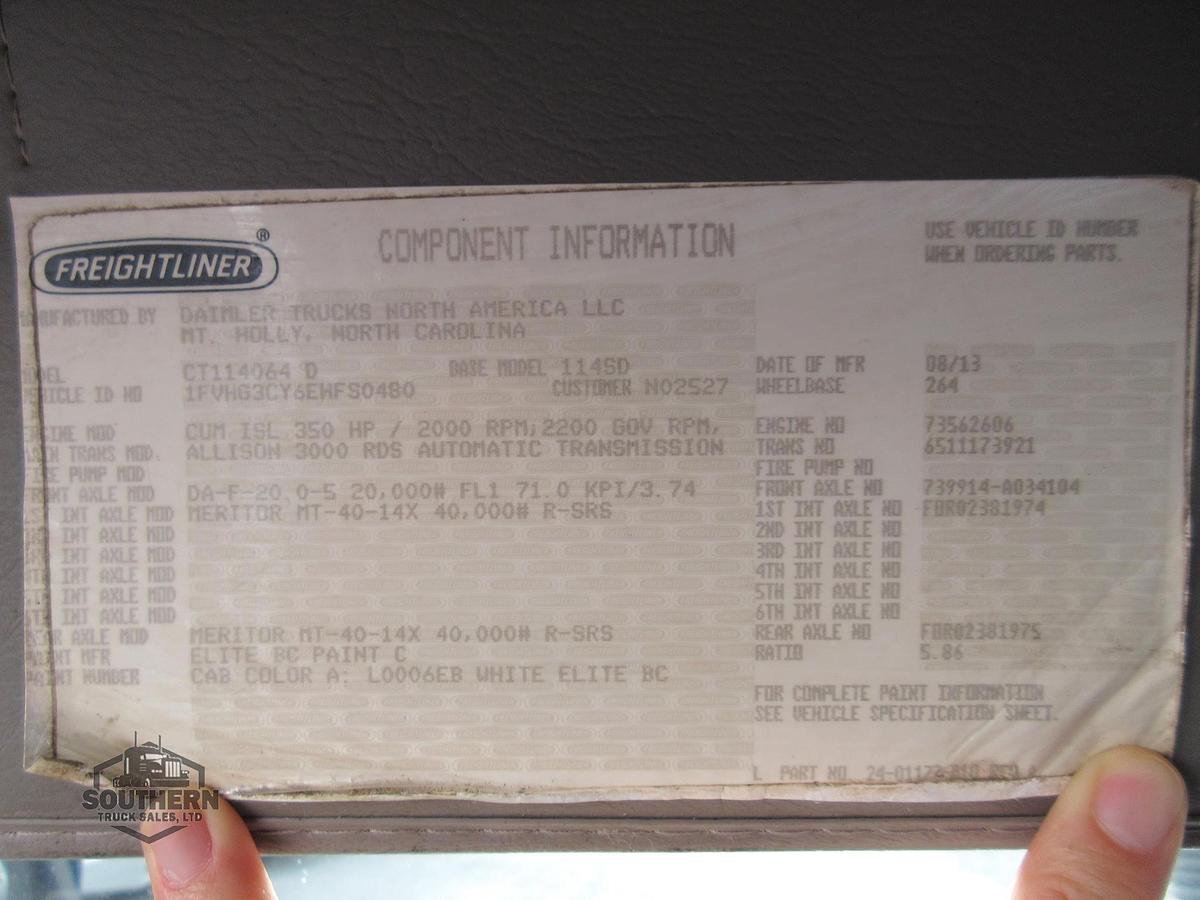 Used 2014 FREIGHTLINER 114SD