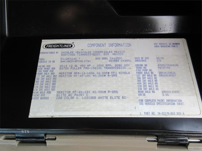 Used 2015 FREIGHTLINER CASCADIA 125