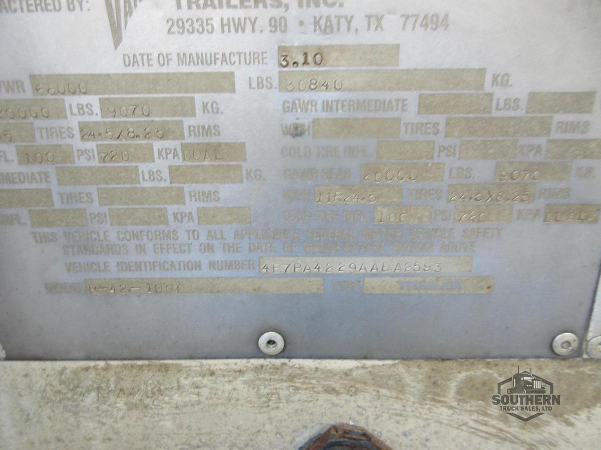 Used 2010 VANTAGE 1000 cu ft