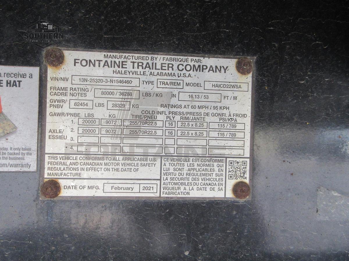 Used 2022 FONTAINE HCVSD12WSA